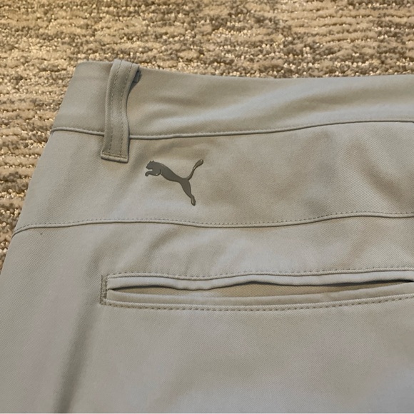 Puma Golf Pants Mens 34x30 Gray Stretch Performance Flat Front Lightweight - Picture 9 of 9